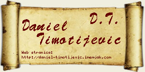 Daniel Timotijević vizit kartica